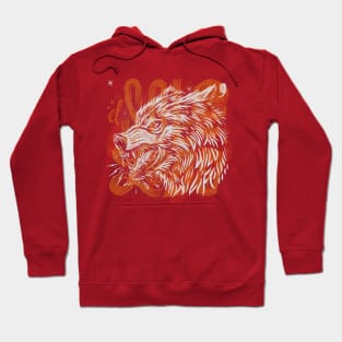 wolf head Hoodie